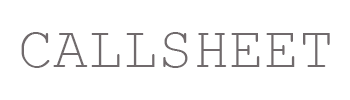 Callsheet